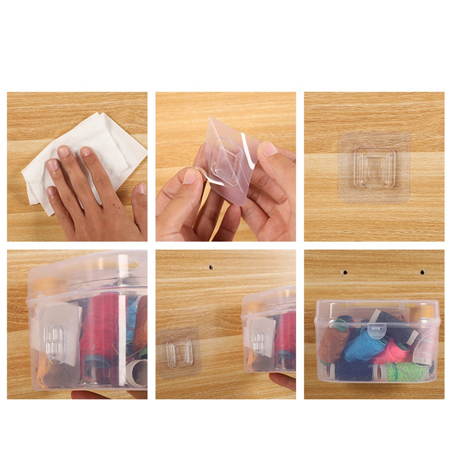 Magic Adhesive Plastic Wall Hooks – Heavy Duty, Damage-Free, and Stylish (Pack of 20 - Set of 10)
