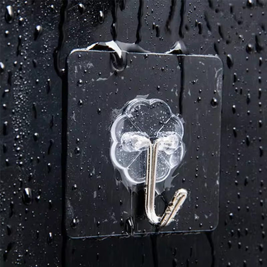 100 Pcs Heavy Duty Stainless Steel Self-Adhesive Wall Hooks