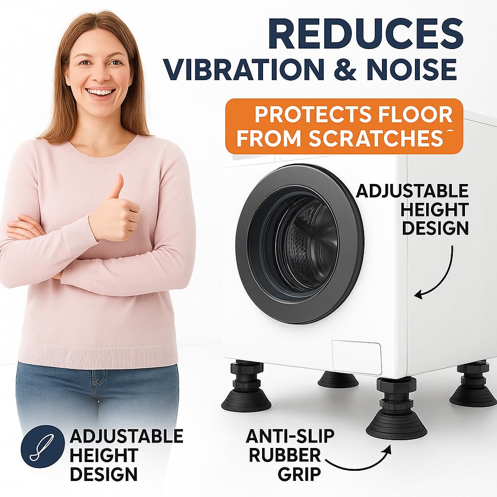 Adjustable Anti-Vibration Pads – Set of 4