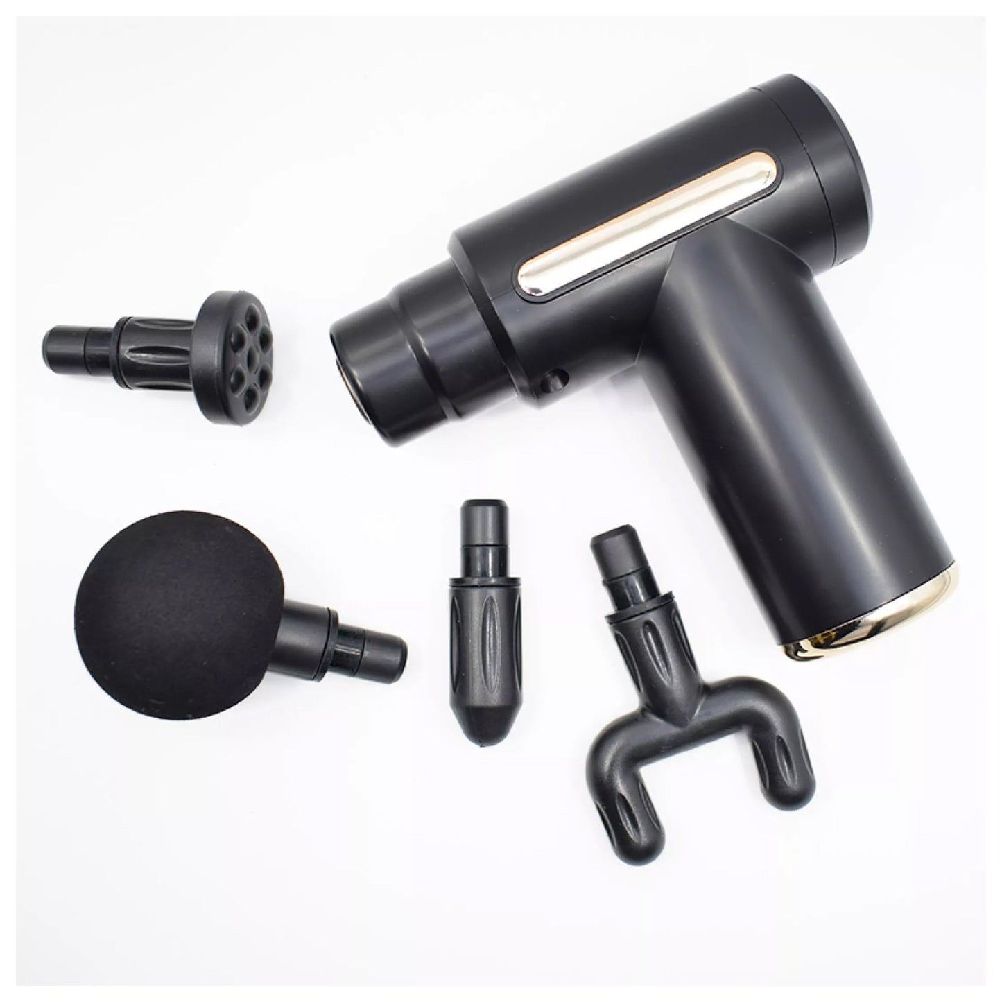 Portable Deep Tissue Massage Gun – 6 Speed, 4 Heads.