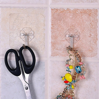100 Pcs Heavy Duty Stainless Steel Self-Adhesive Wall Hooks