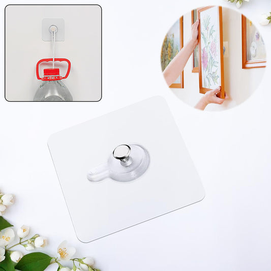 Multipurpose Adhesive Photo Frame Hook – No Drill, Damage-Free Picture Hanger (1 Pc)